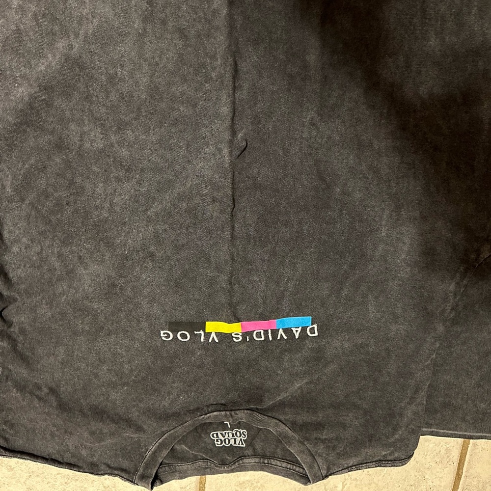 David’s vlog T-shirt